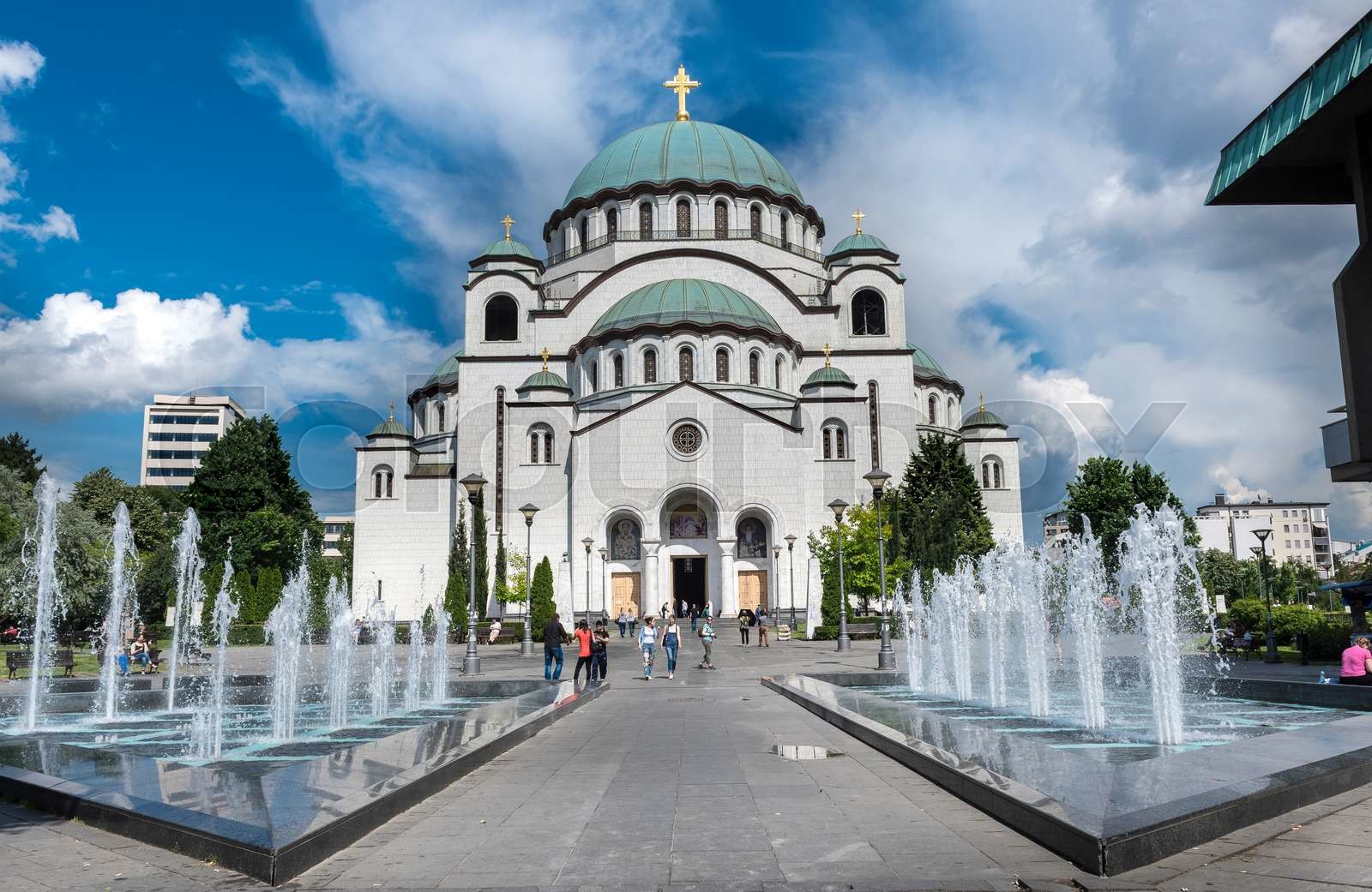 The Cathedral of Saint Sava Stock image Colourbox