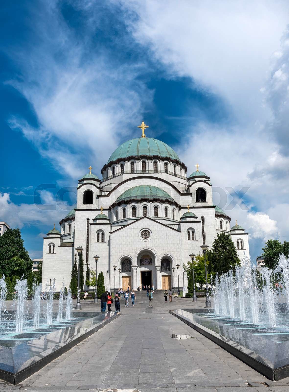 The Cathedral of Saint Sava Stock image Colourbox