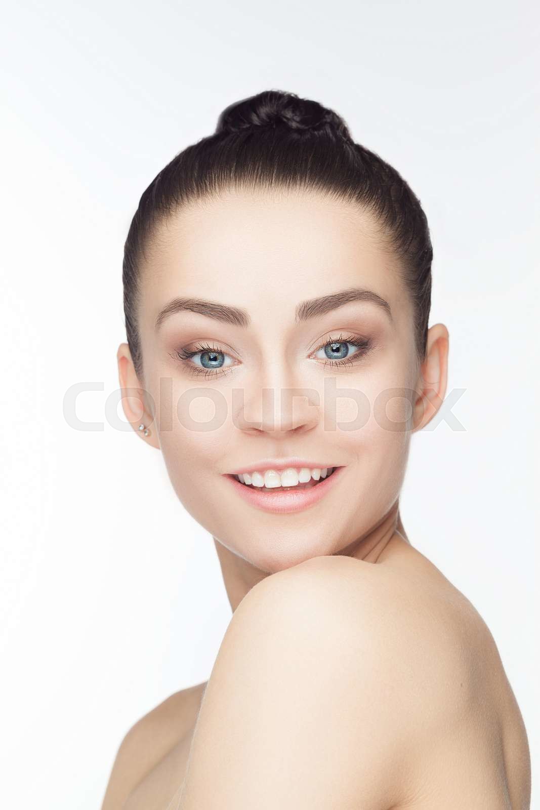 Beautiful Girl face. Perfect skin | Stock image | Colourbox