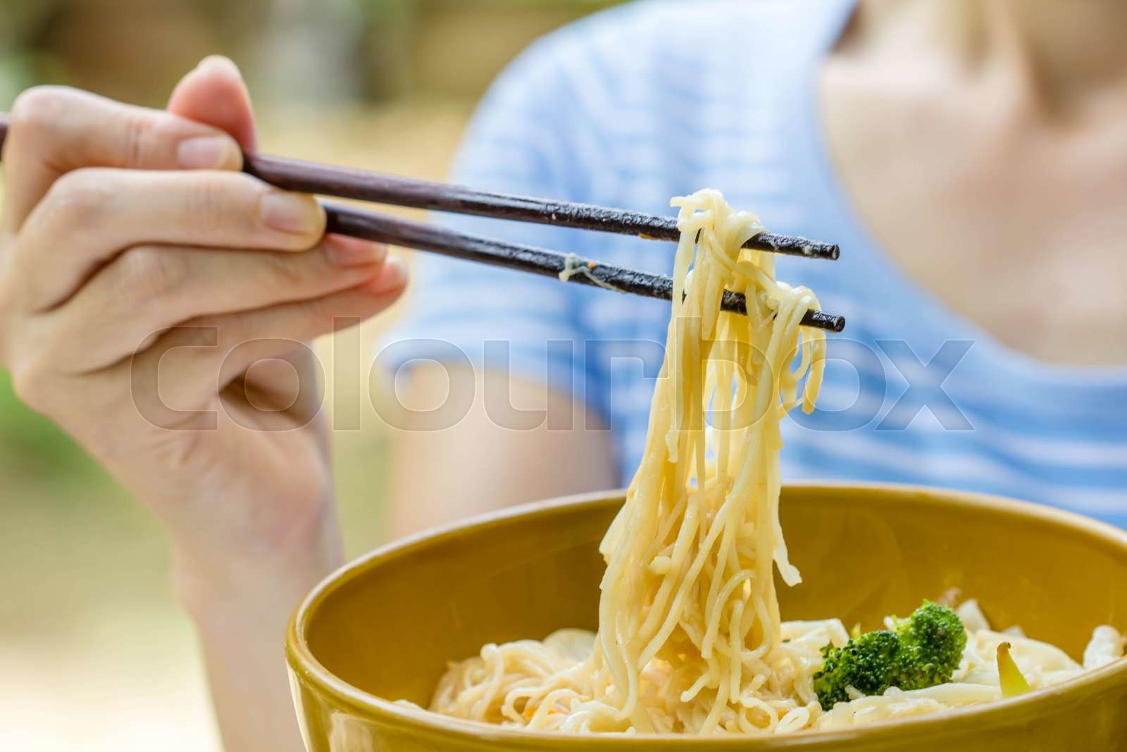 Bowl Of Noodles Stock Image Colourbox