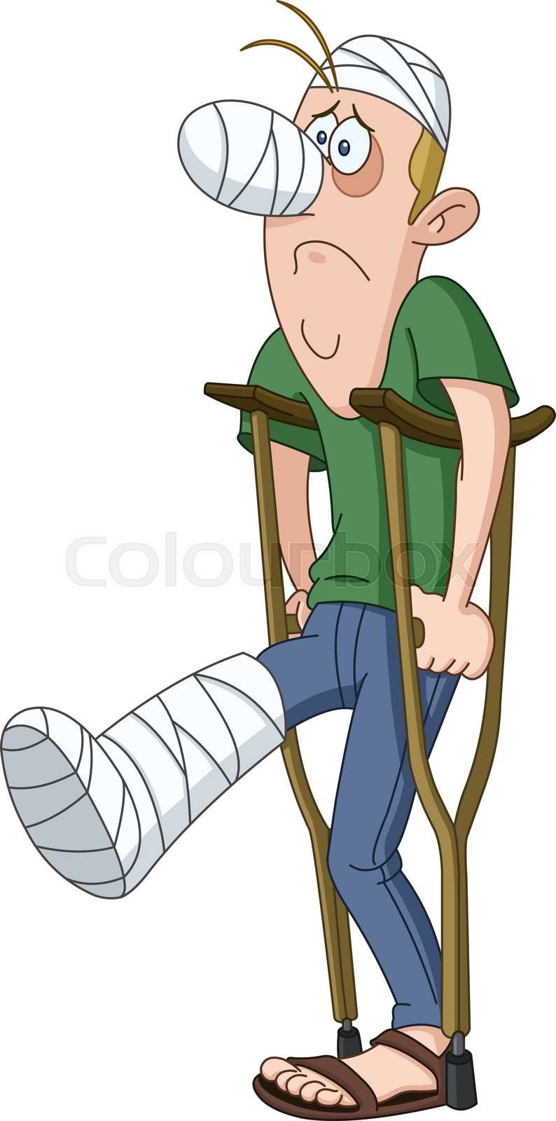 lustig, patient, verletzt | Stock-Vektor | Colourbox