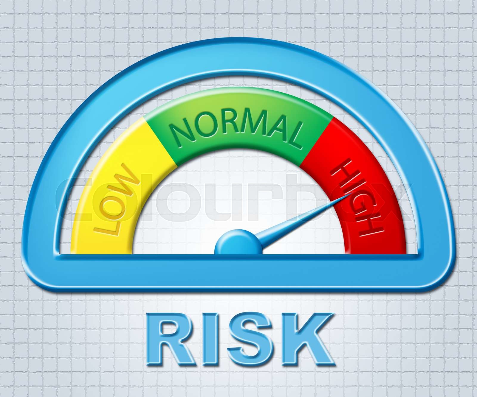 High Risk Represents Indicator Excess And Risks | Stock image | Colourbox