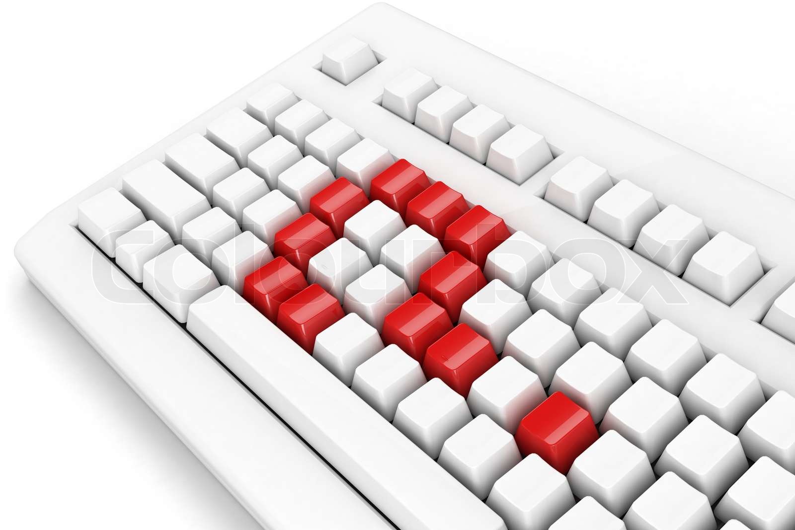 keyboard with questionmark Stock image Colourbox