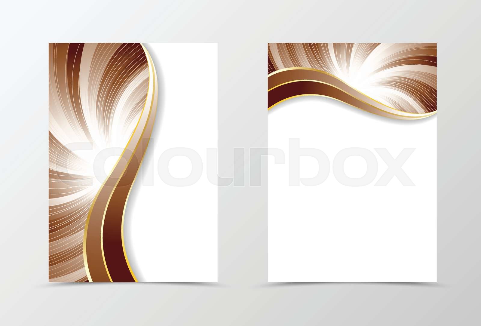 Flyer Template Vortex Design Stock Vector Colourbox