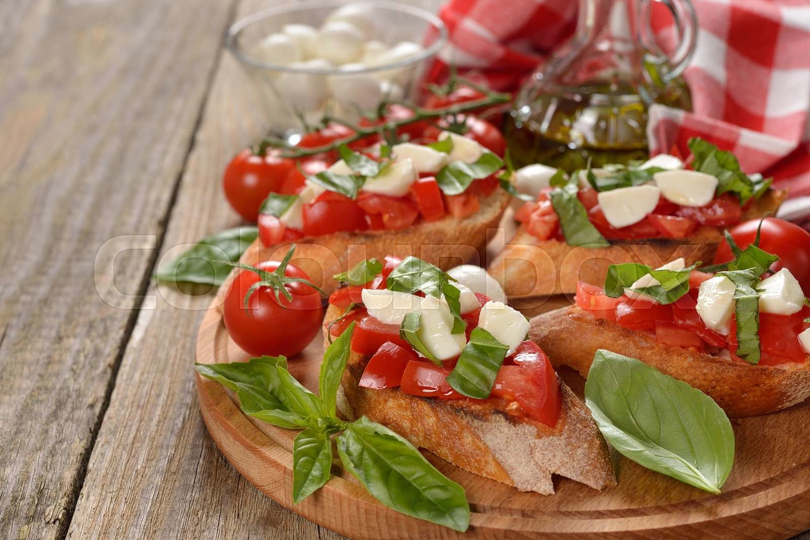 Italian bruschetta | Stock image | Colourbox