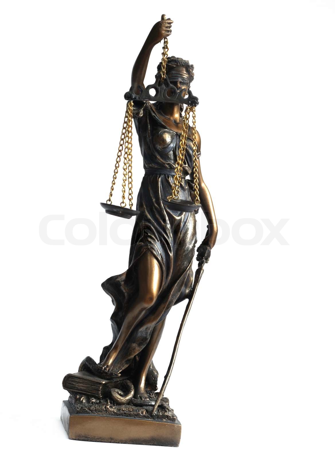 Lady Justice, Justitia, Femida , die römische Göttin der Gerechtigkeit