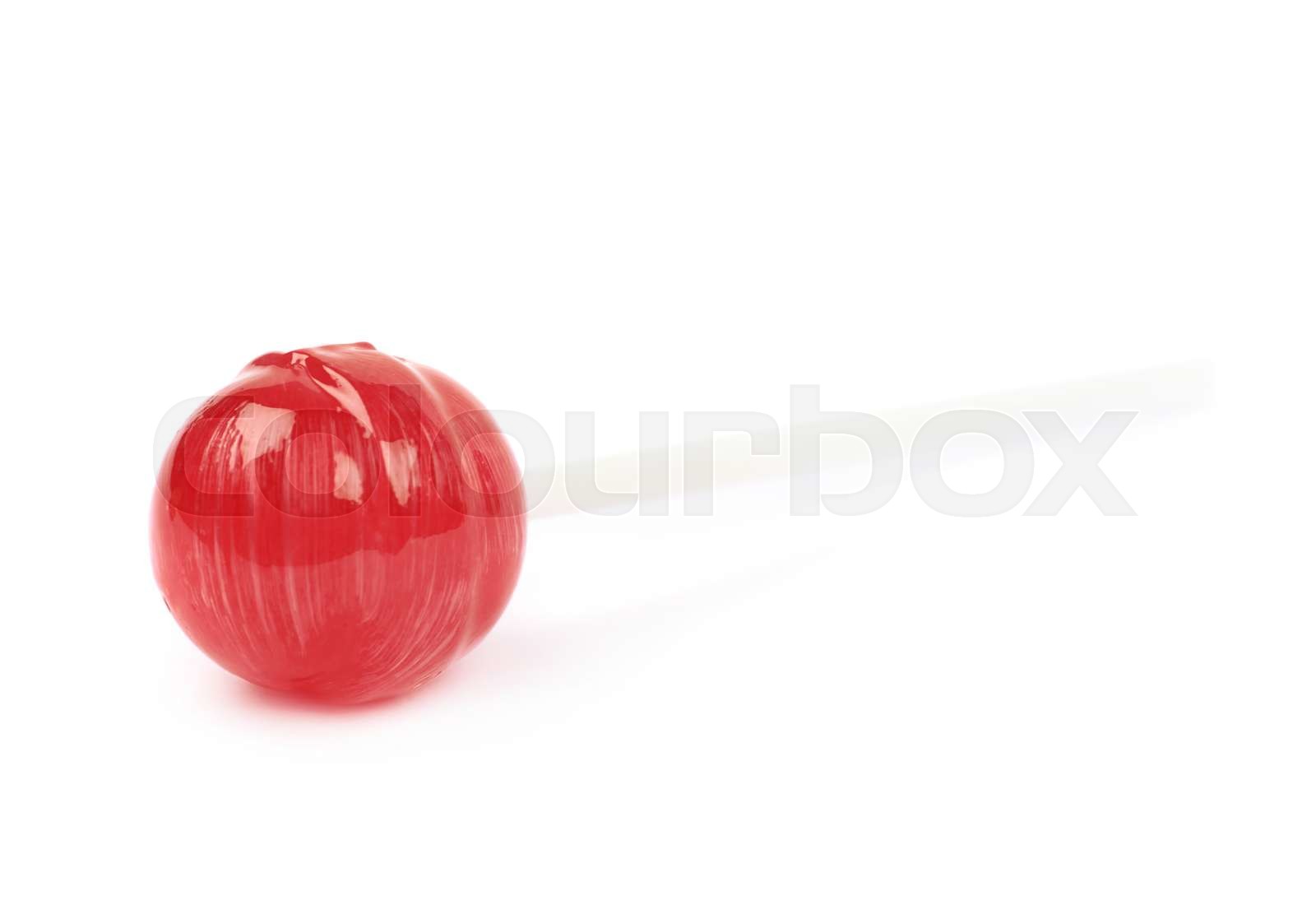 Red lollipop candy isolated | Stock image | Colourbox