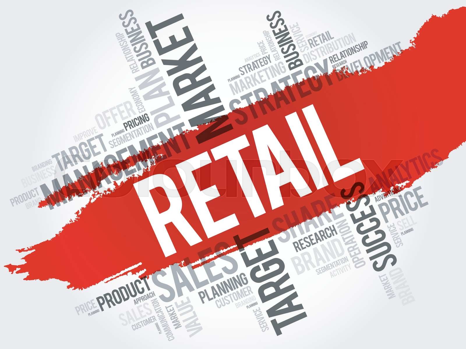 Retail word cloud Stock vector Colourbox