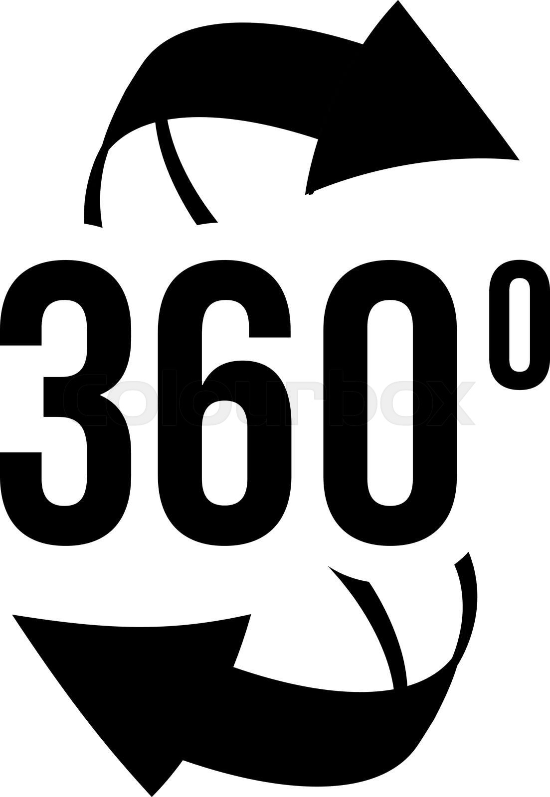 360, pfeil, grad | Stock-Vektor | Colourbox