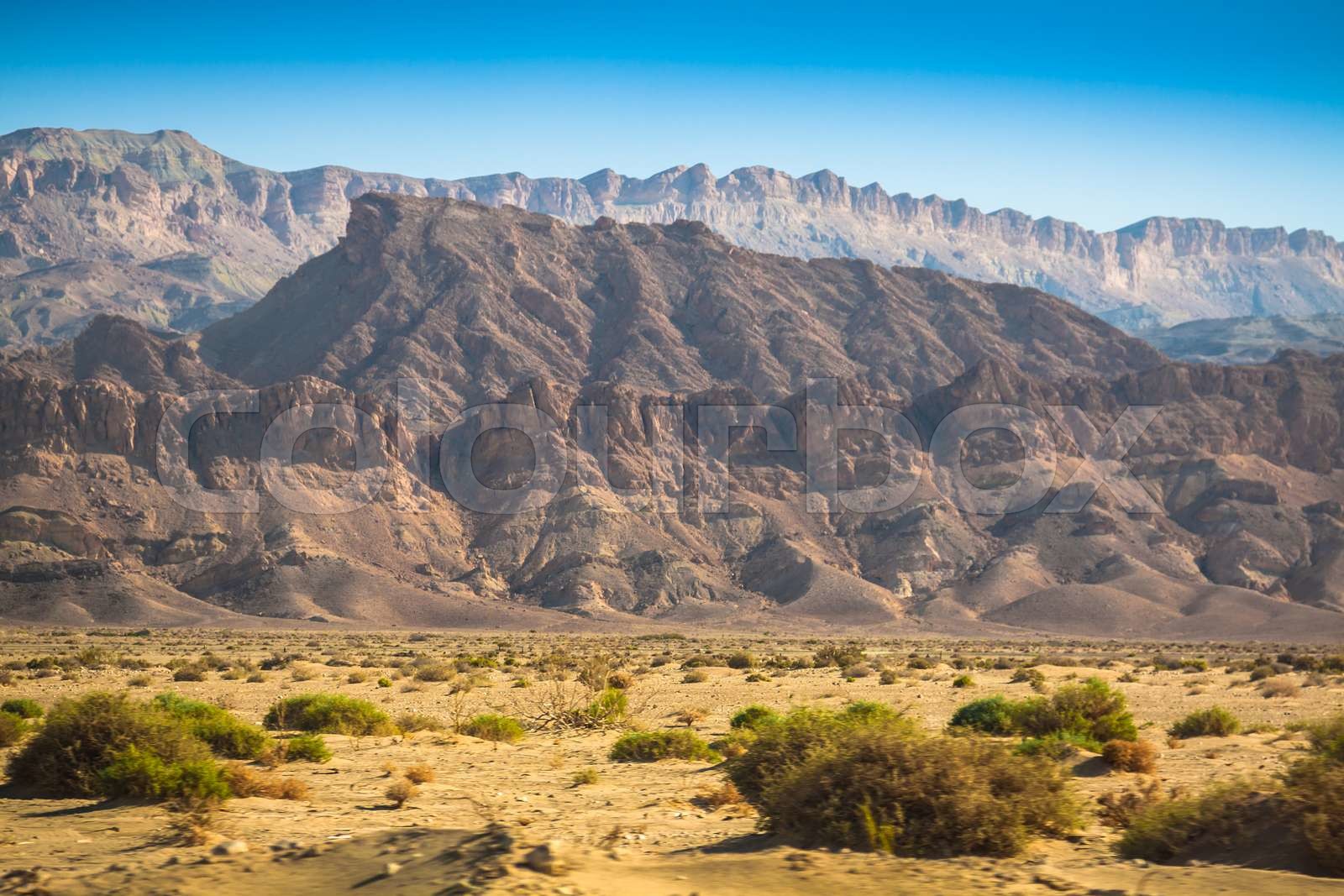 Atlas Mountains Chebika Border Of Sahara Tunisia Stock Image 