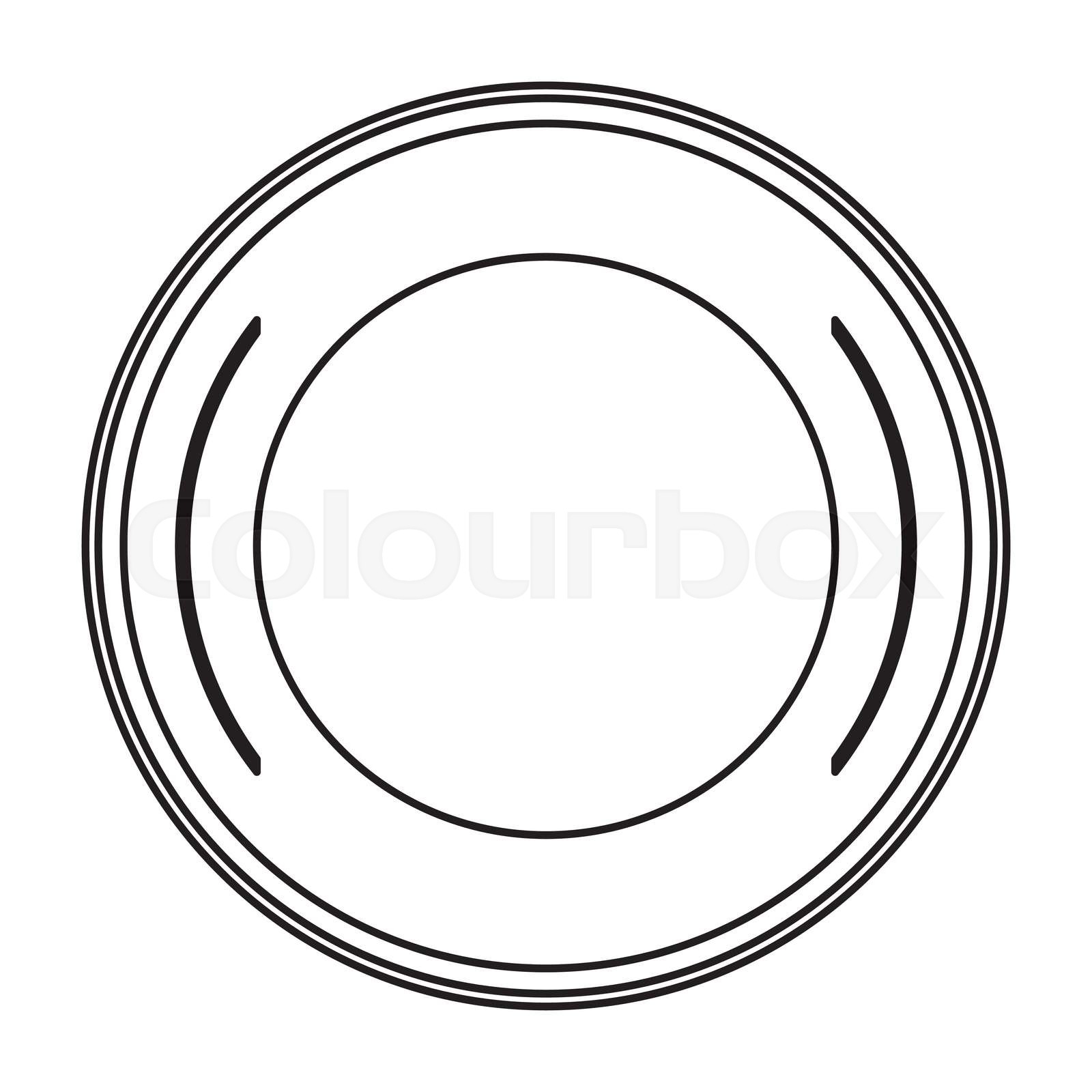 round badge icon | Stock vector | Colourbox