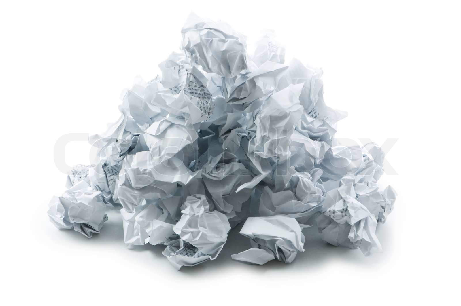Recycling concept with lots of waster paper | Stock image | Colourbox