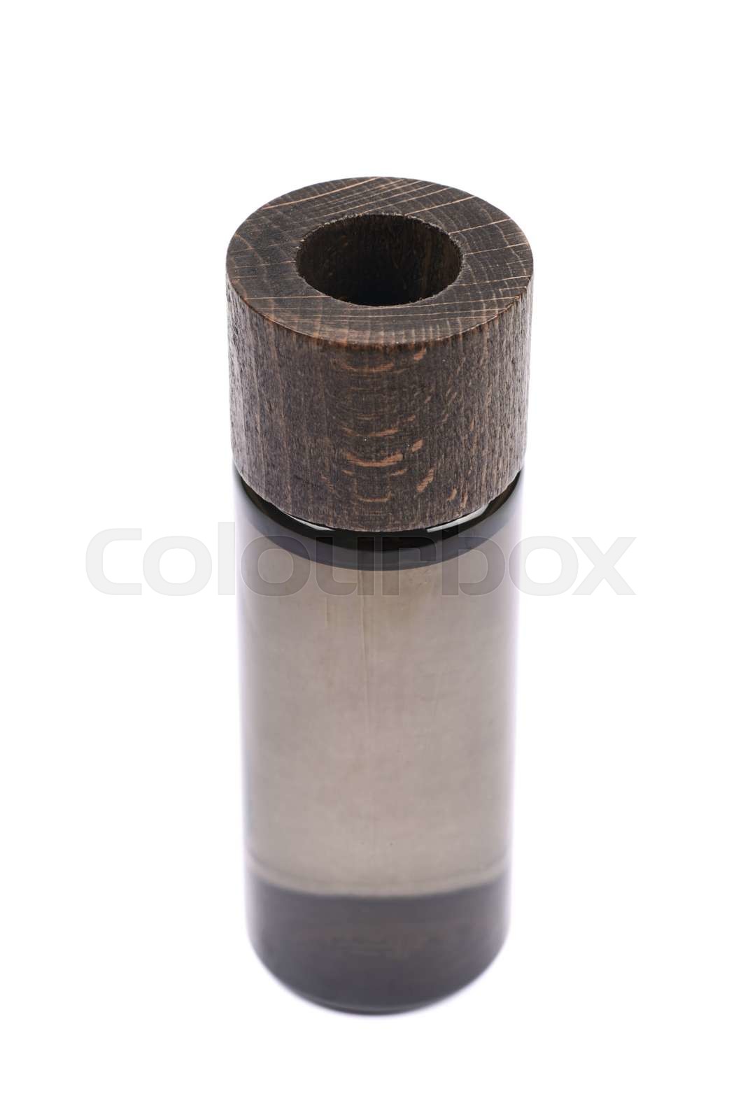 Black glass bottle vial isolated | Stock image | Colourbox