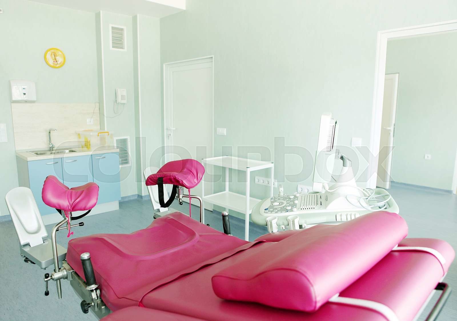 Gynecological chair in gynecological room | Stock image | Colourbox