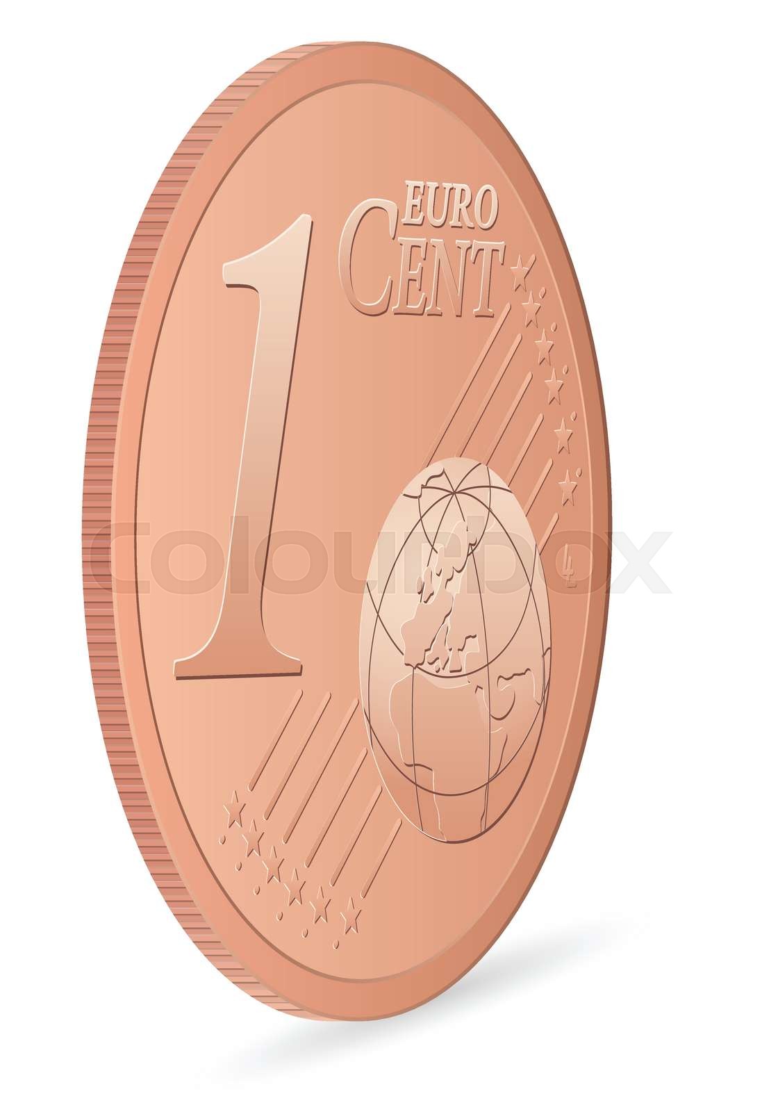 one euro cent | Stock vector | Colourbox