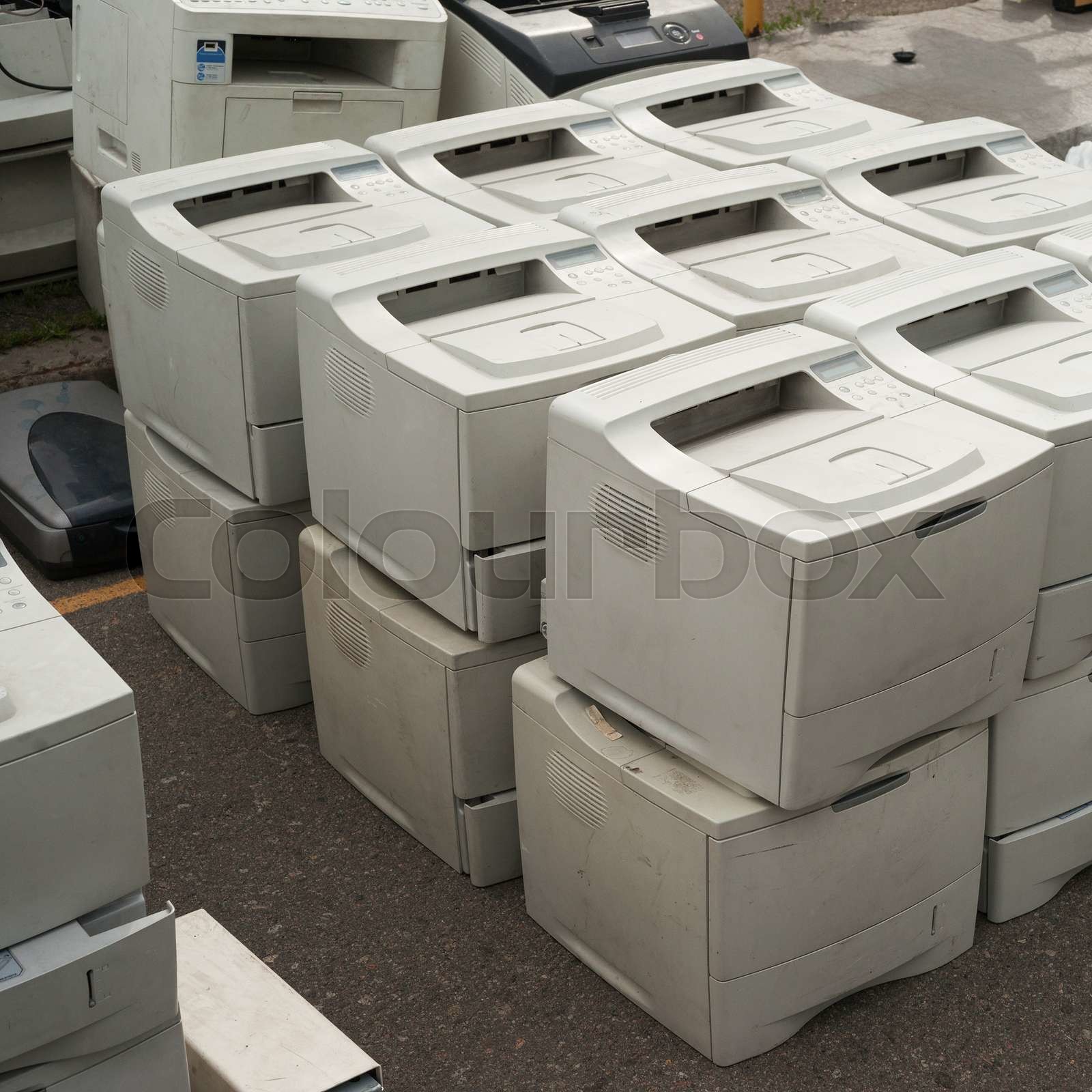 Old printers | Stock image | Colourbox