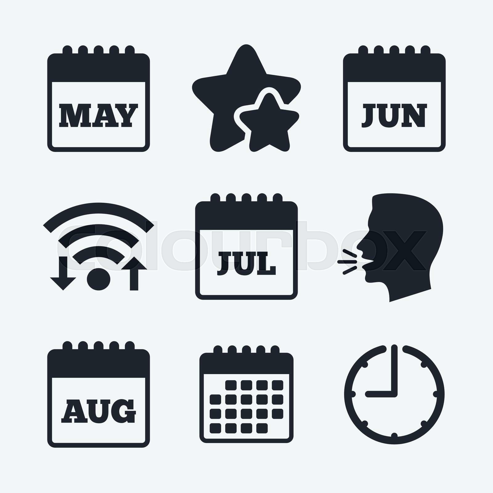 calendar-may-june-july-and-august-stock-vector-colourbox