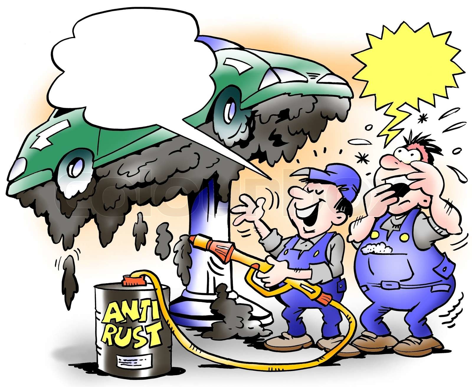 The car has been undercoating Stock image Colourbox