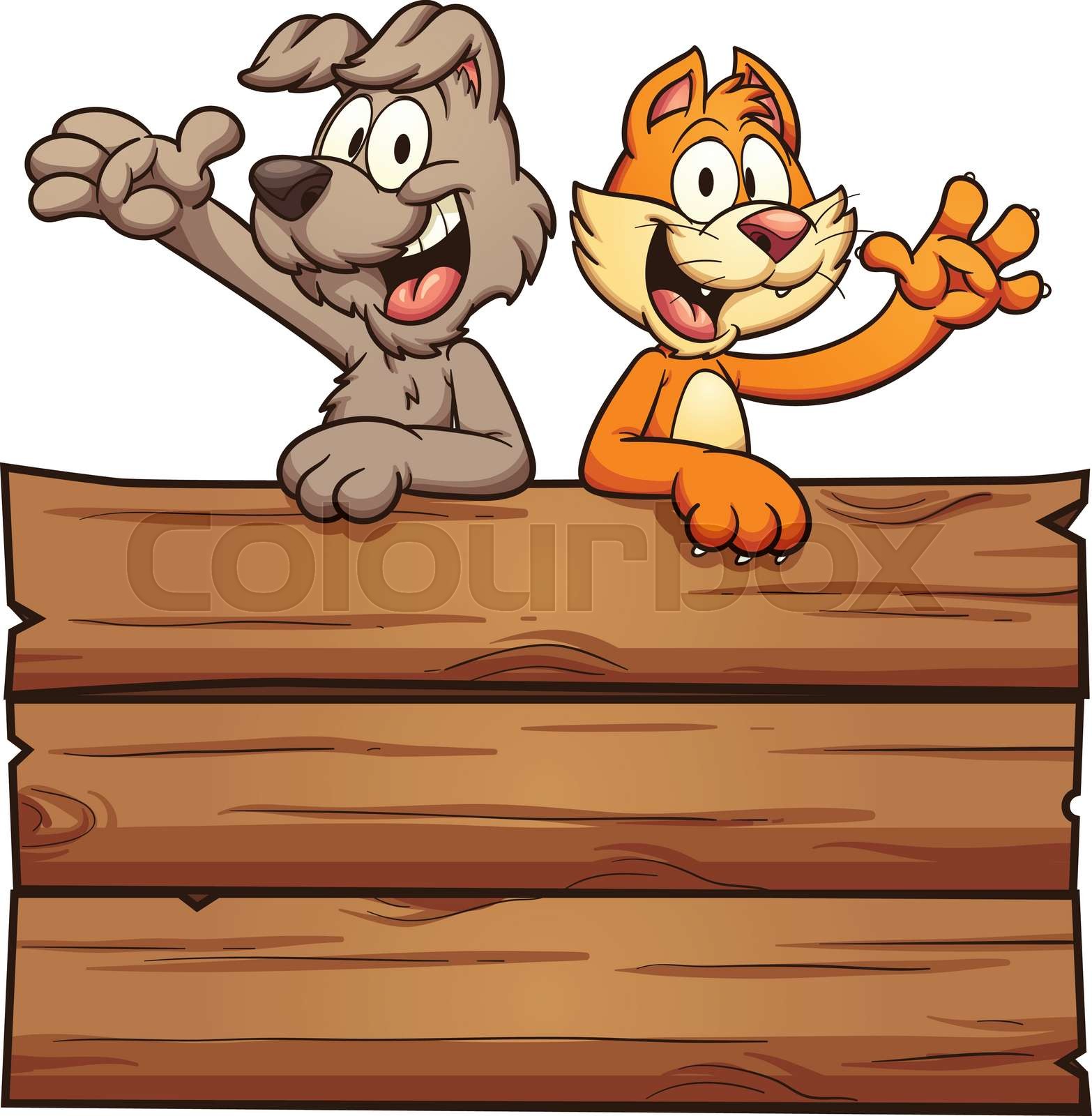 Cat and dog | Stock vector | Colourbox