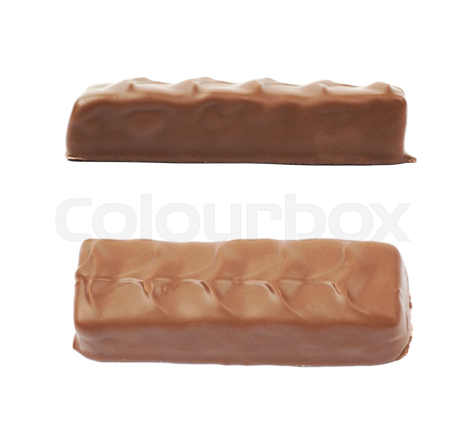 Caramel chocolate bar isolated | Stock image | Colourbox