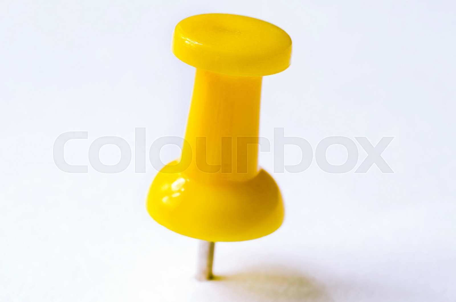 yellow pin | Stock image | Colourbox