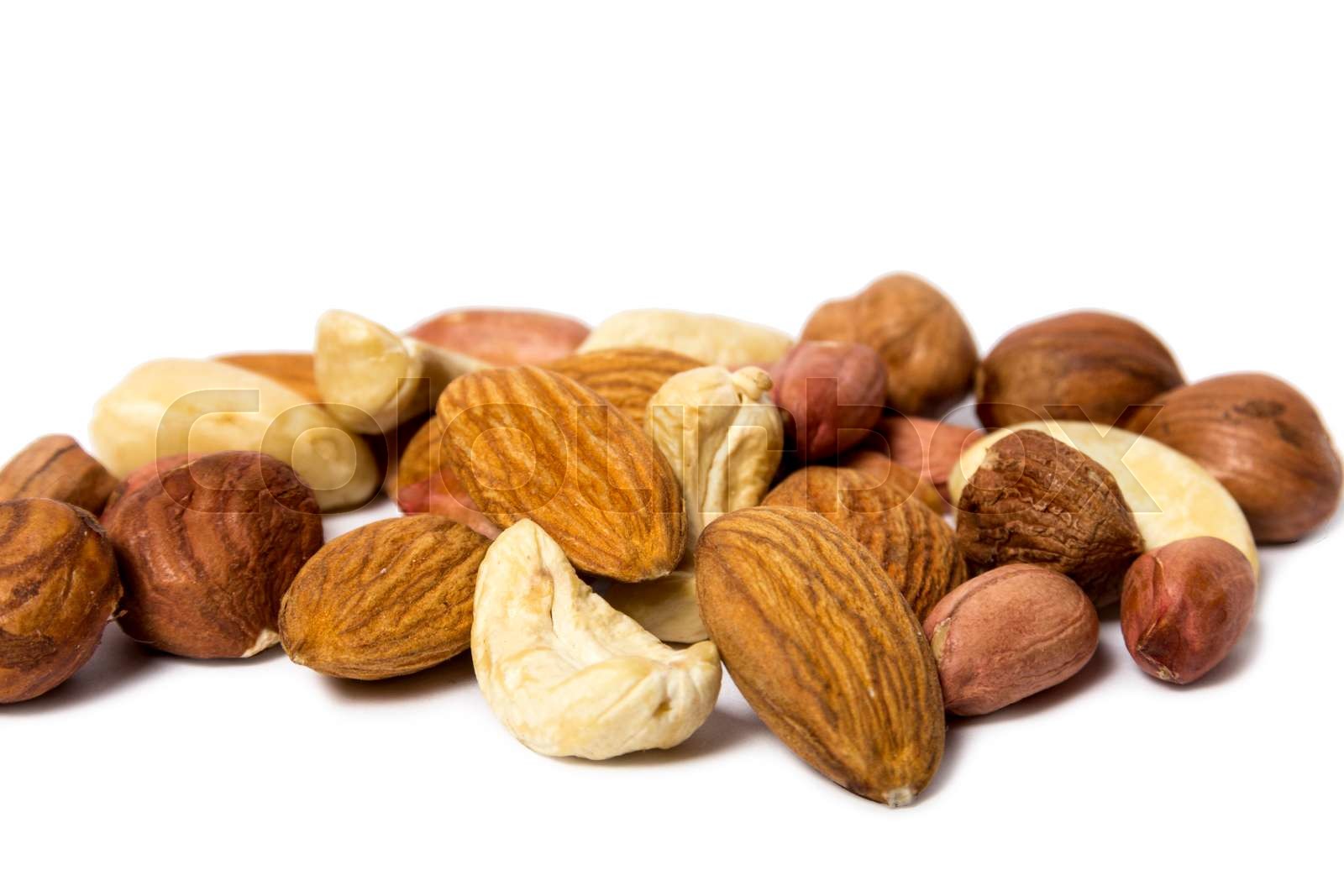 Assorted Nuts Stock image Colourbox
