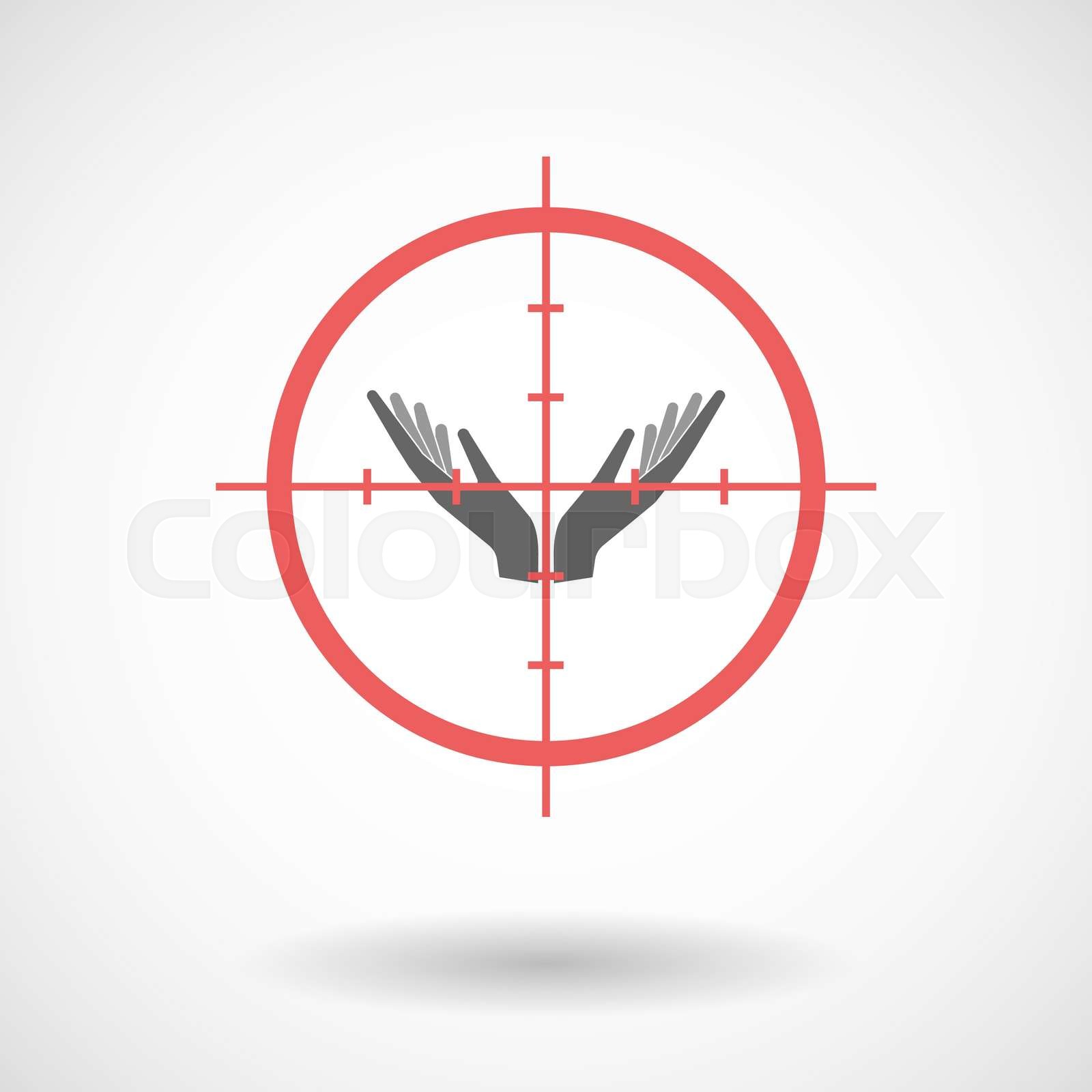 zwei, freigestellt, fadenkreuz StockVektor Colourbox