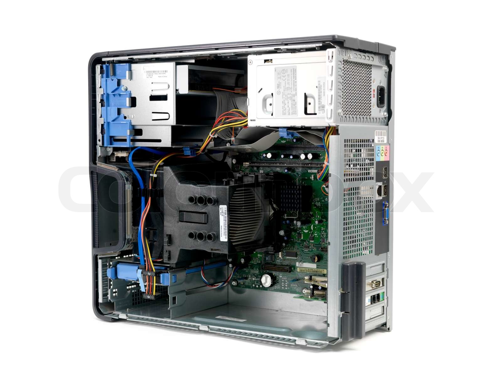 The inner hardware system of a desktop computer | Stock image | Colourbox