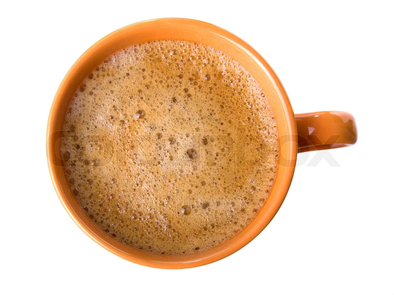 coffee with foam Stock image Colourbox