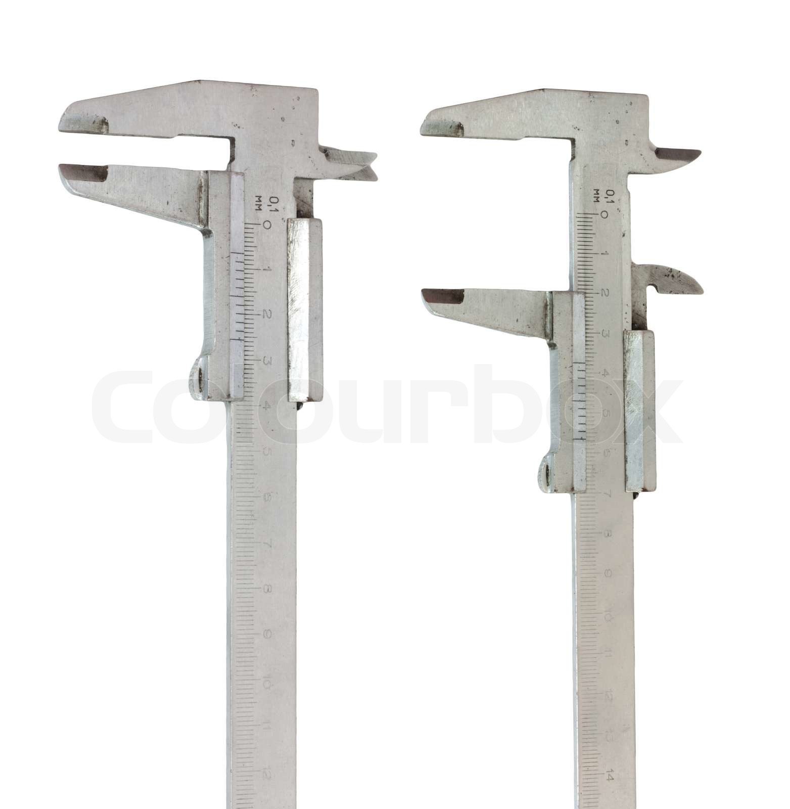 isolated trammel tool for precision measuring Stock image Colourbox