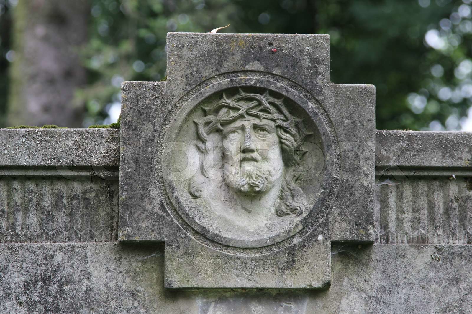 Gravestone cross | Stock image | Colourbox