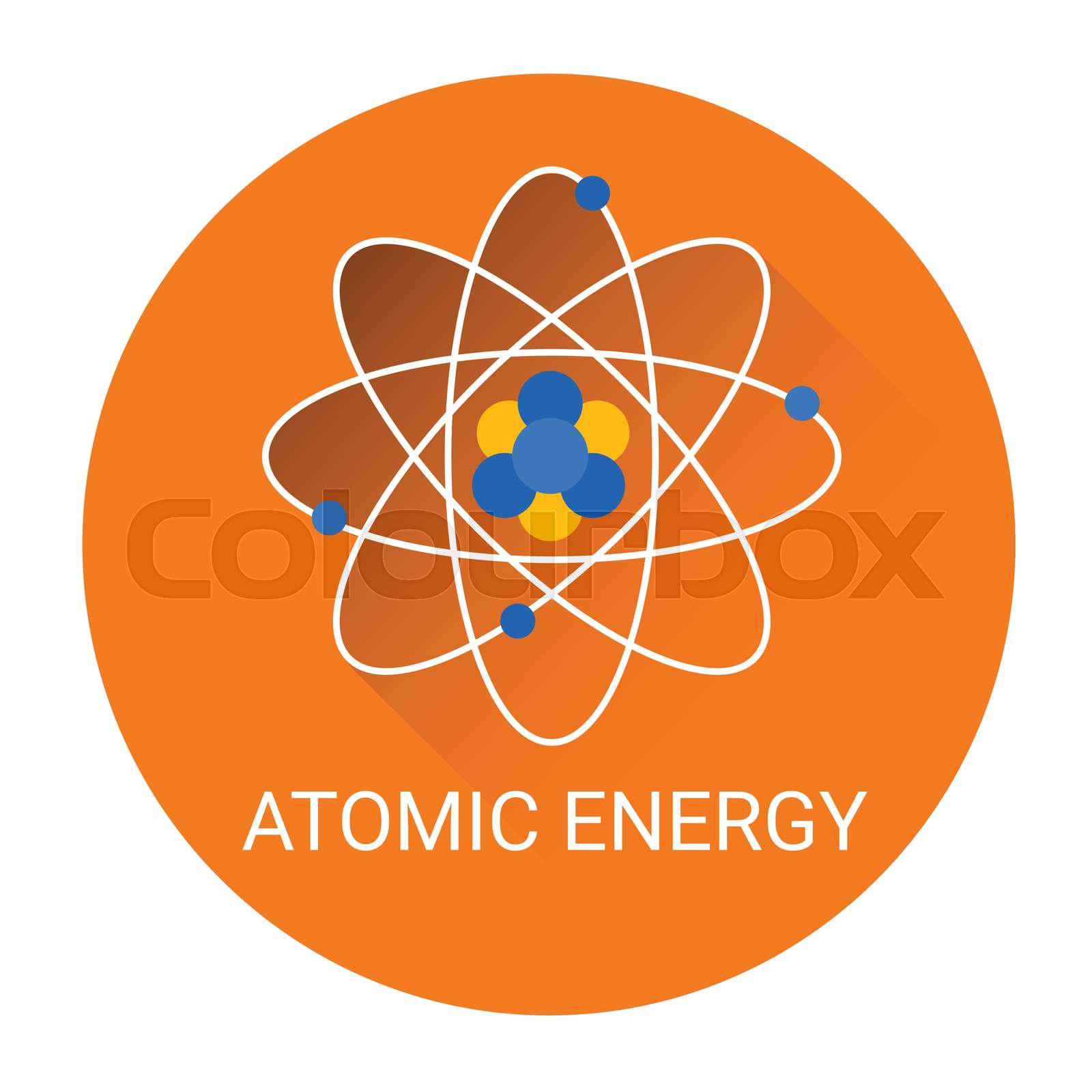 Atomic Energy Icon | Stock vector | Colourbox