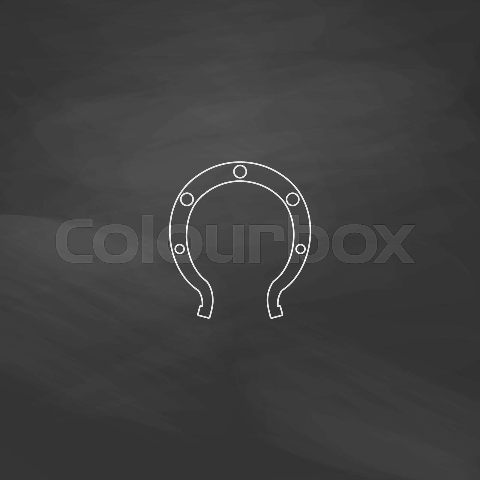 Horseshoe computer symbol Stock vector Colourbox