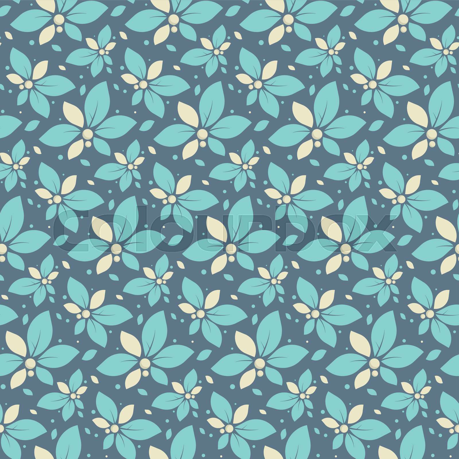 illustration with mint flowers. | Stock vector | Colourbox