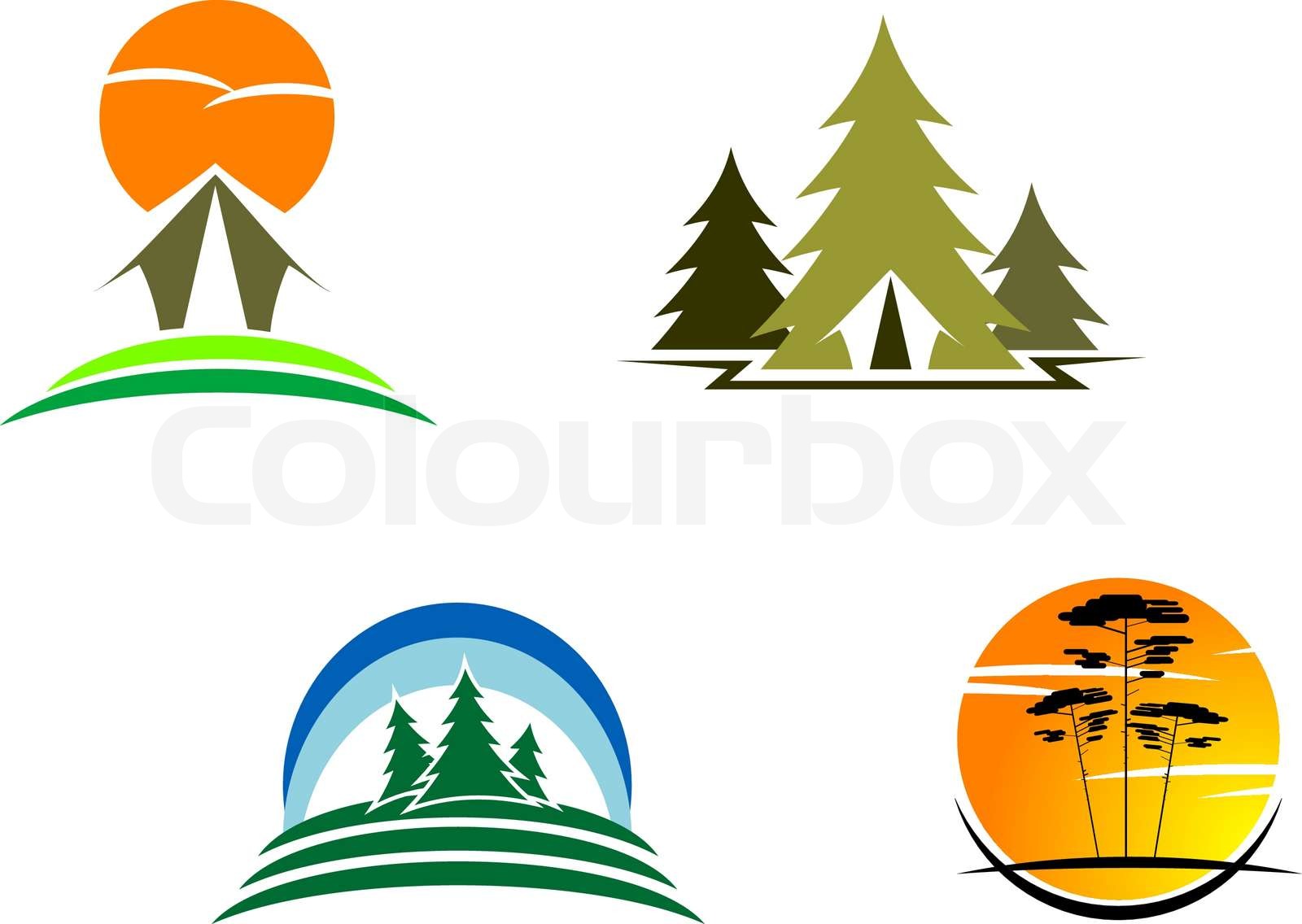 tourism-symbols-for-design-isolated-on-white-stock-vector-colourbox