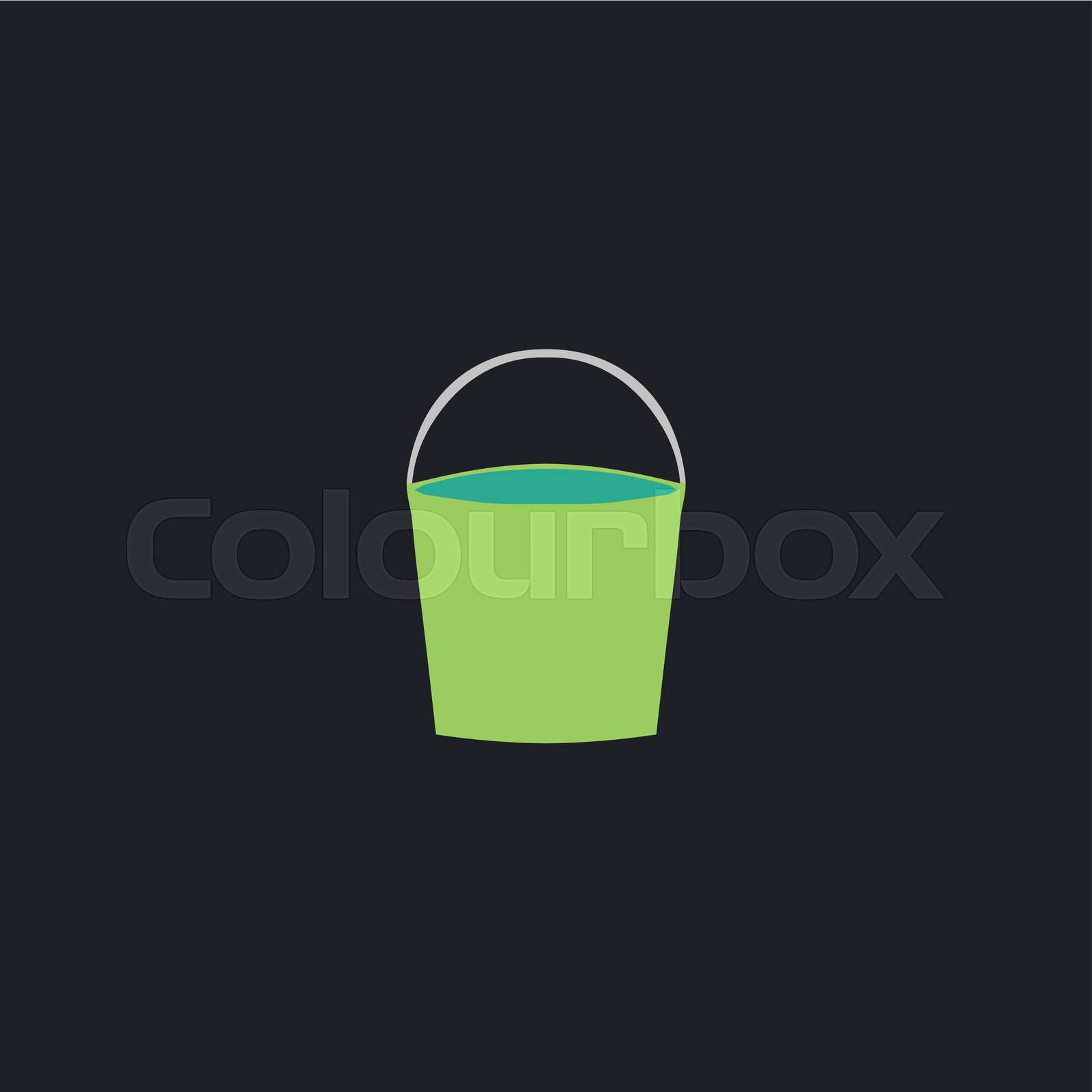 bucket computer symbol Stock vector Colourbox
