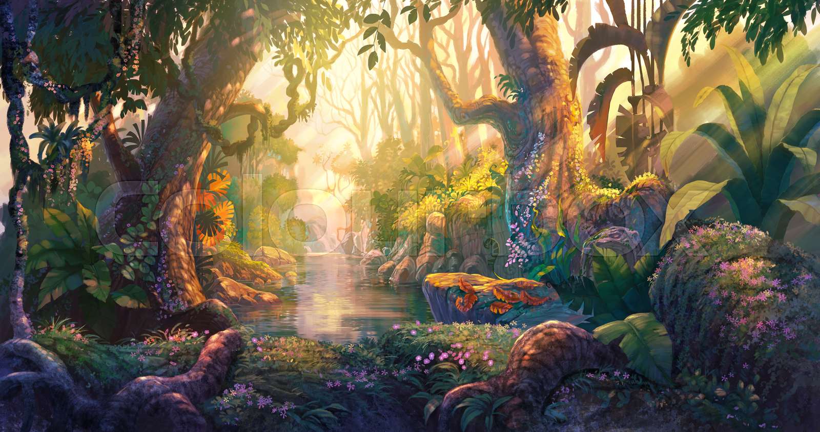 Fantasy Forest Painting