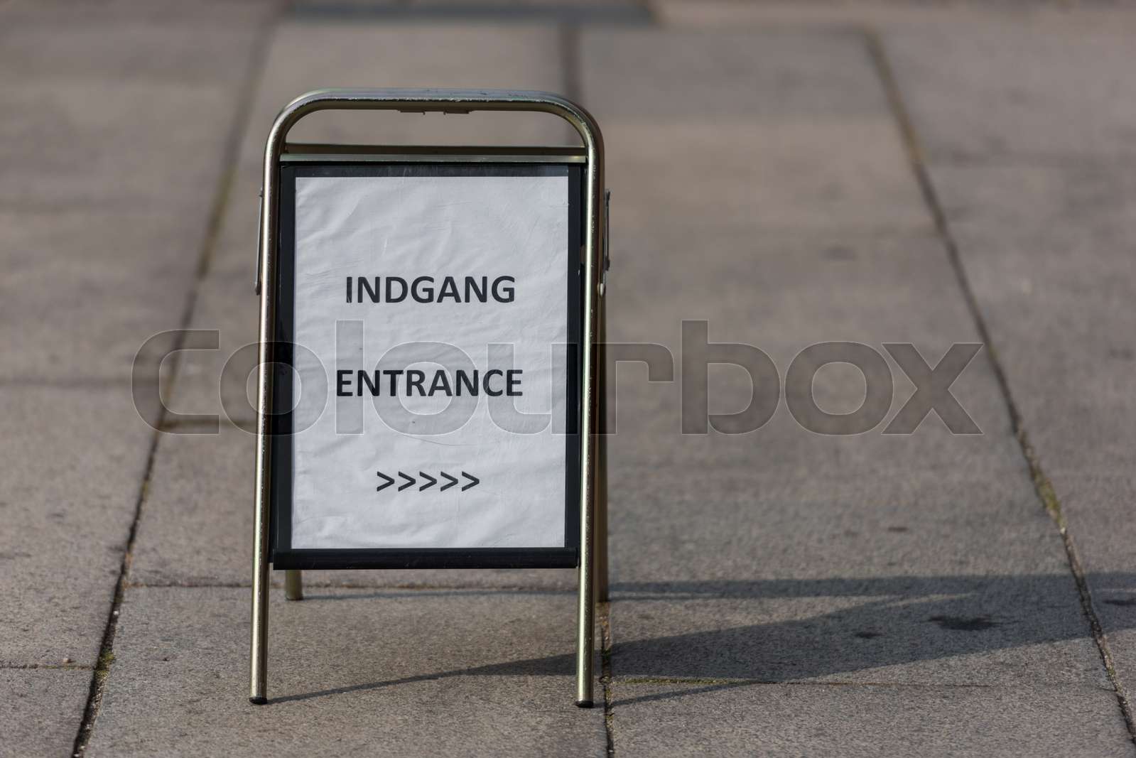 vejskilt, indgang, skilt | Stock image | Colourbox