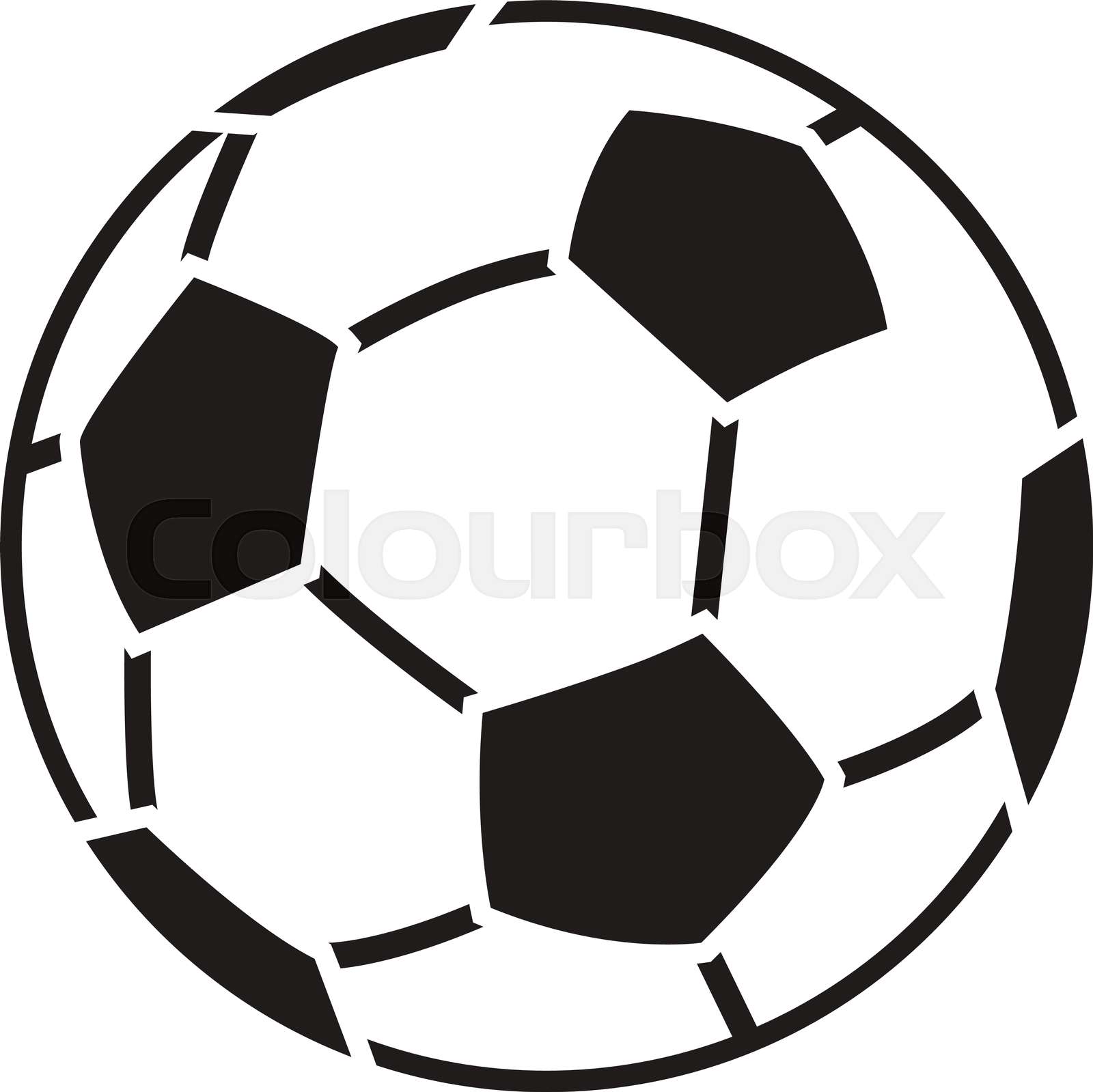 stencil of soccer ball. second variant | Stock vector | Colourbox