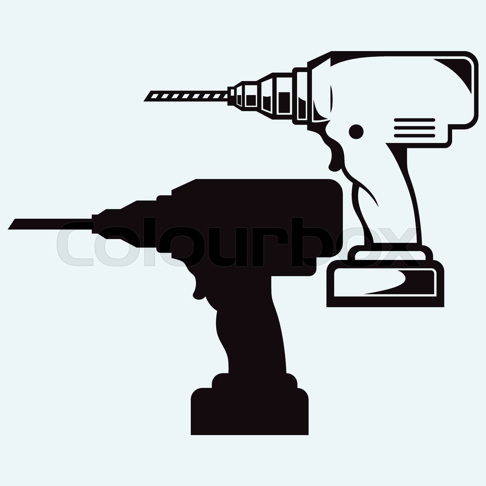 Cordless drill. Vector Stock vector Colourbox