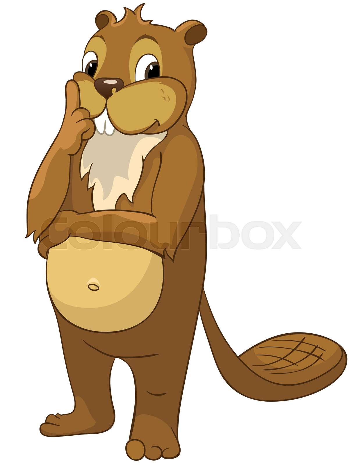 Cartoon Character Beaver | Stock image | Colourbox