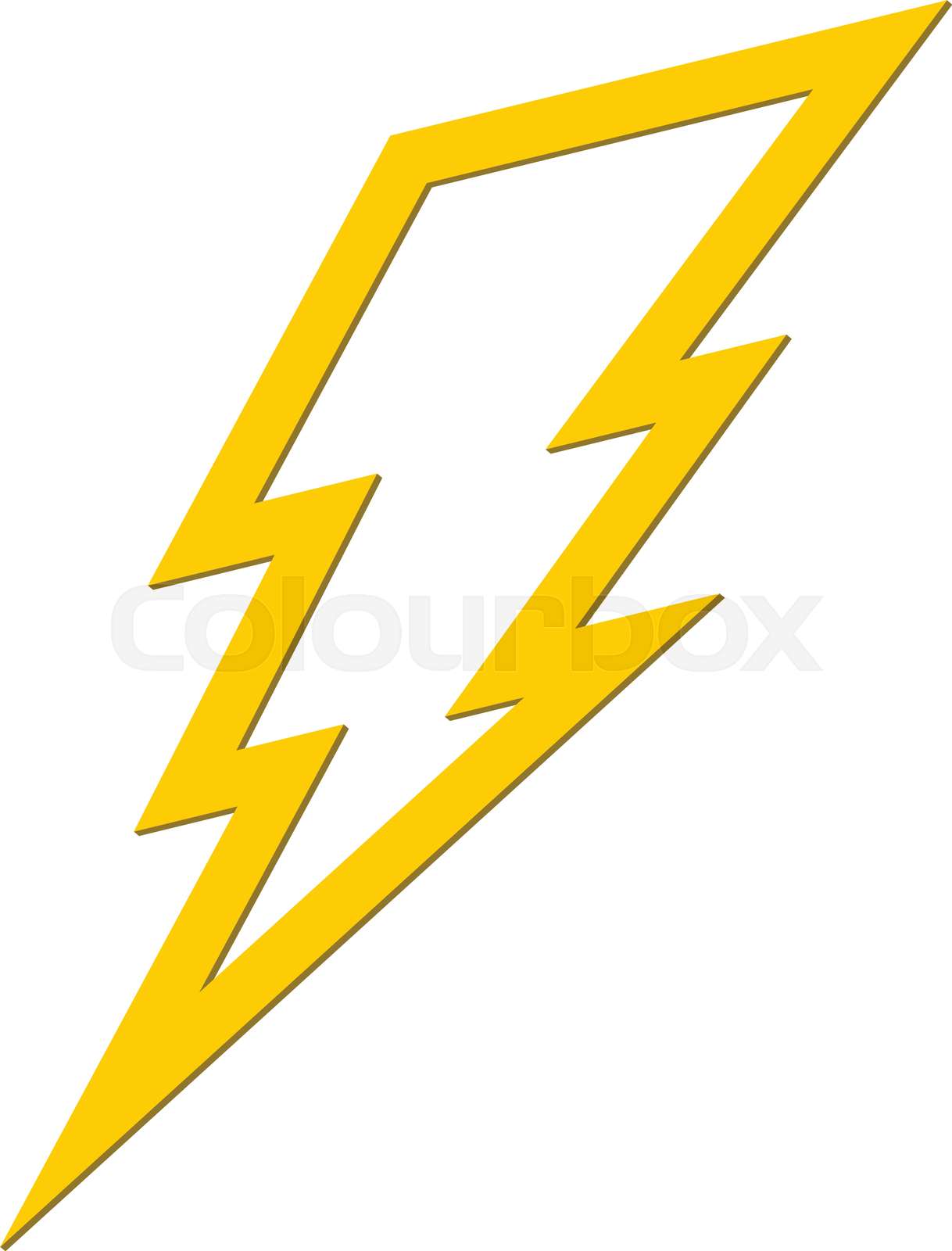 Electric Lightning Bolt Symbol Stock vector Colourbox