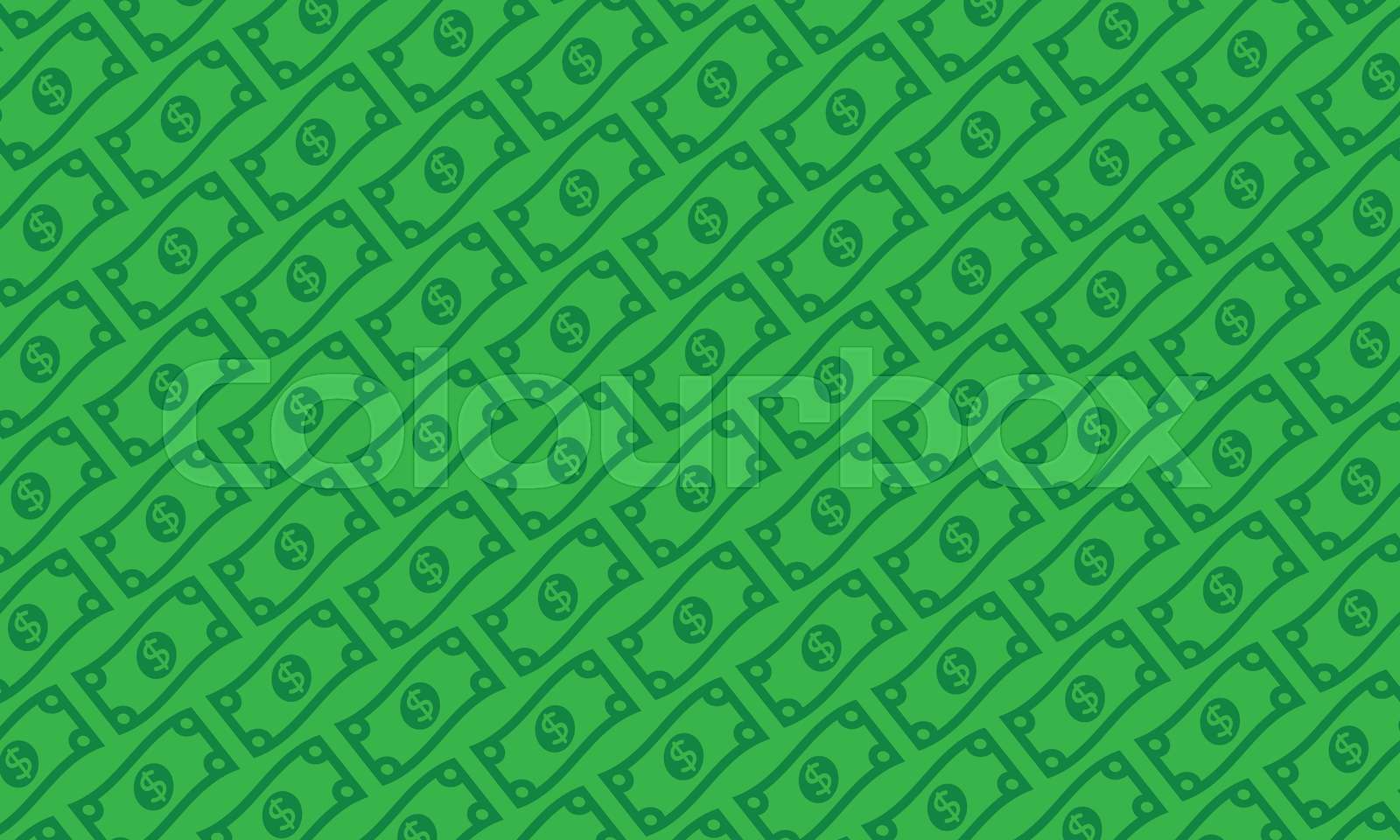 vector cartoon dollar bill | Stock vector | Colourbox
