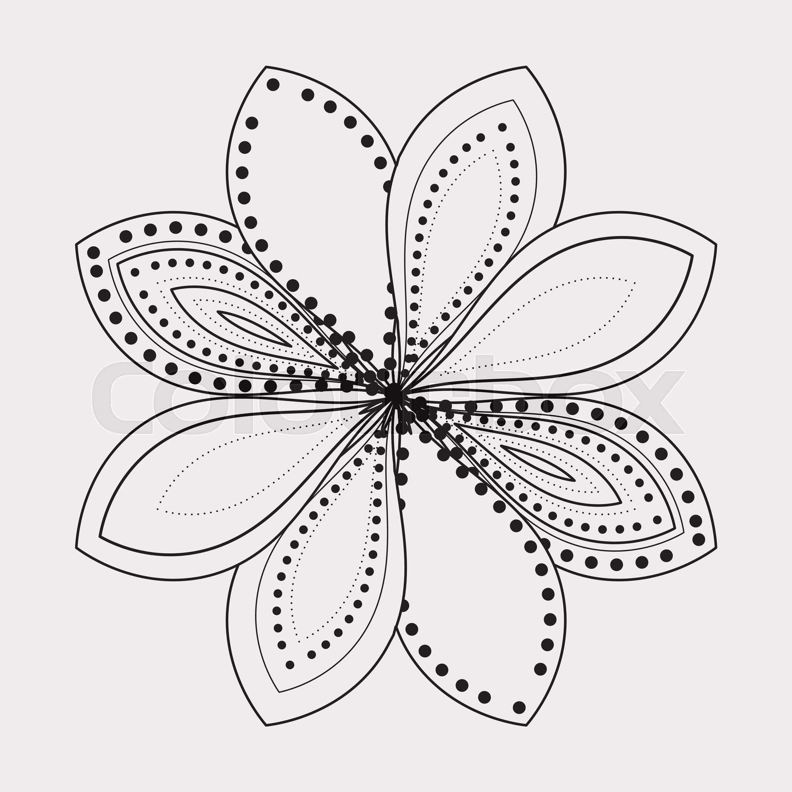 blume, umriss, bio | Stock-Vektor | Colourbox