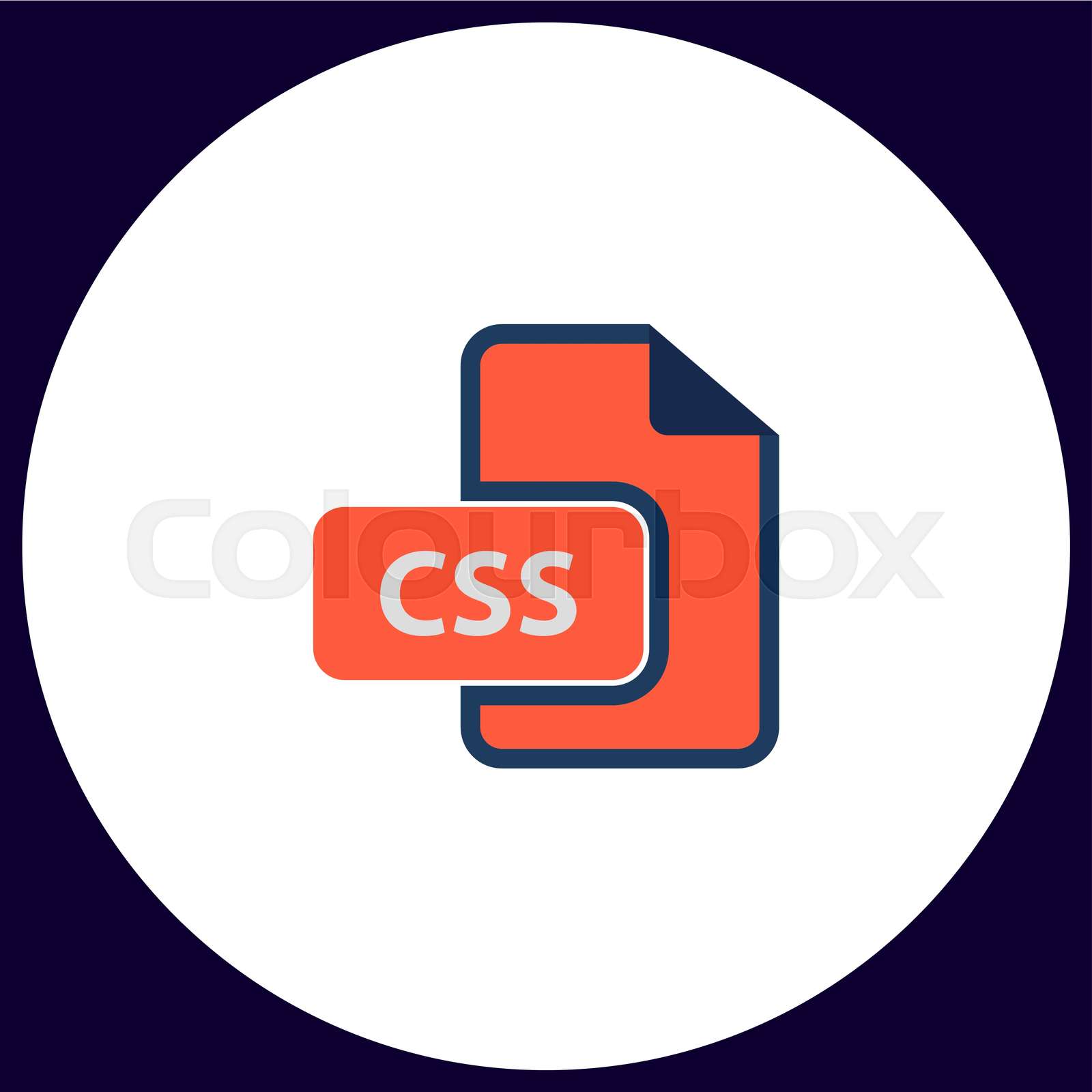 CSS computer symbol | Stock vector | Colourbox