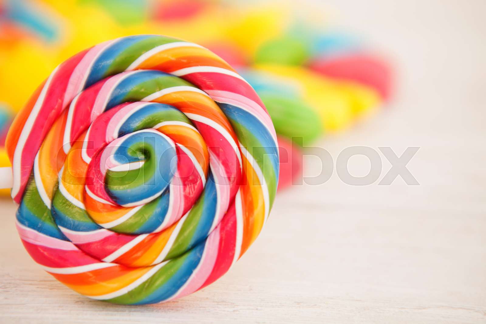Candies with different shapes and colors stock image colourbox
