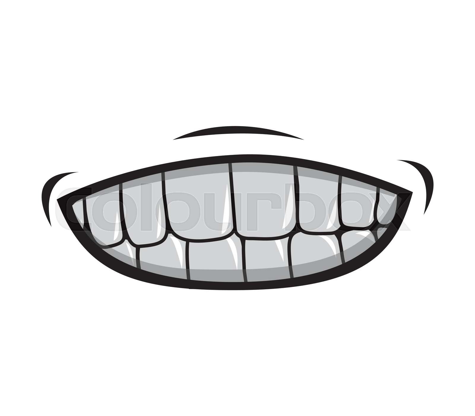mouth cartoon icon Stock vector Colourbox