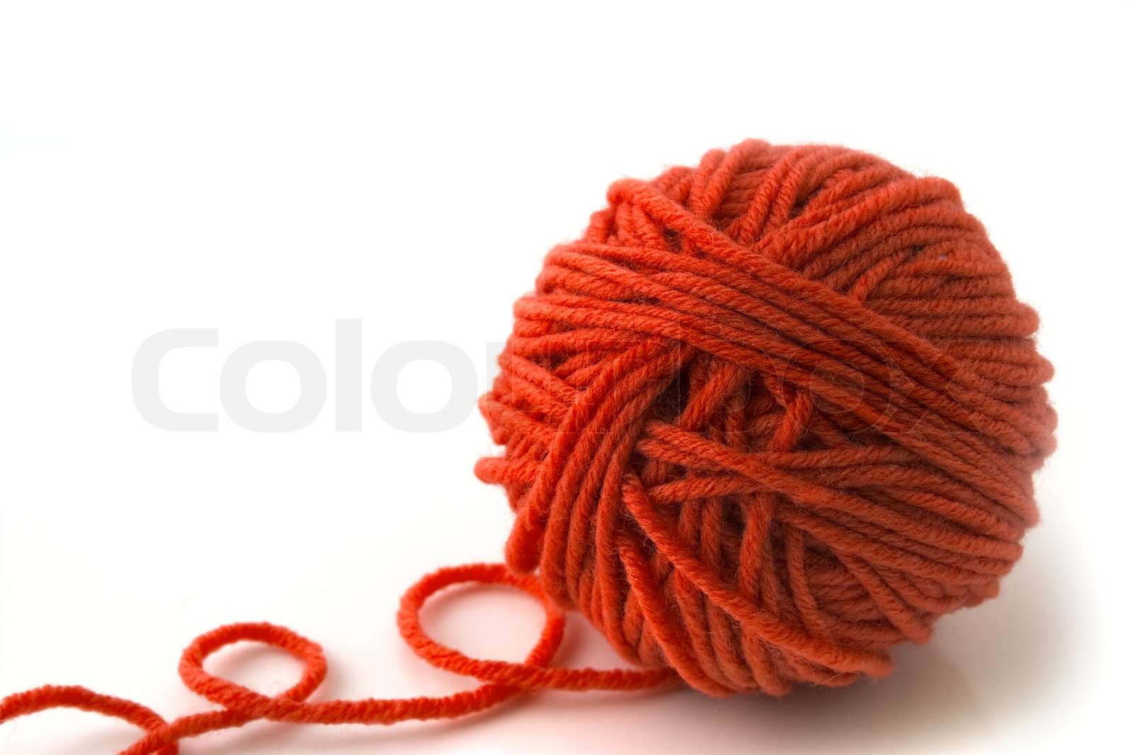 "Red thread ball" | Stock image | Colourbox
