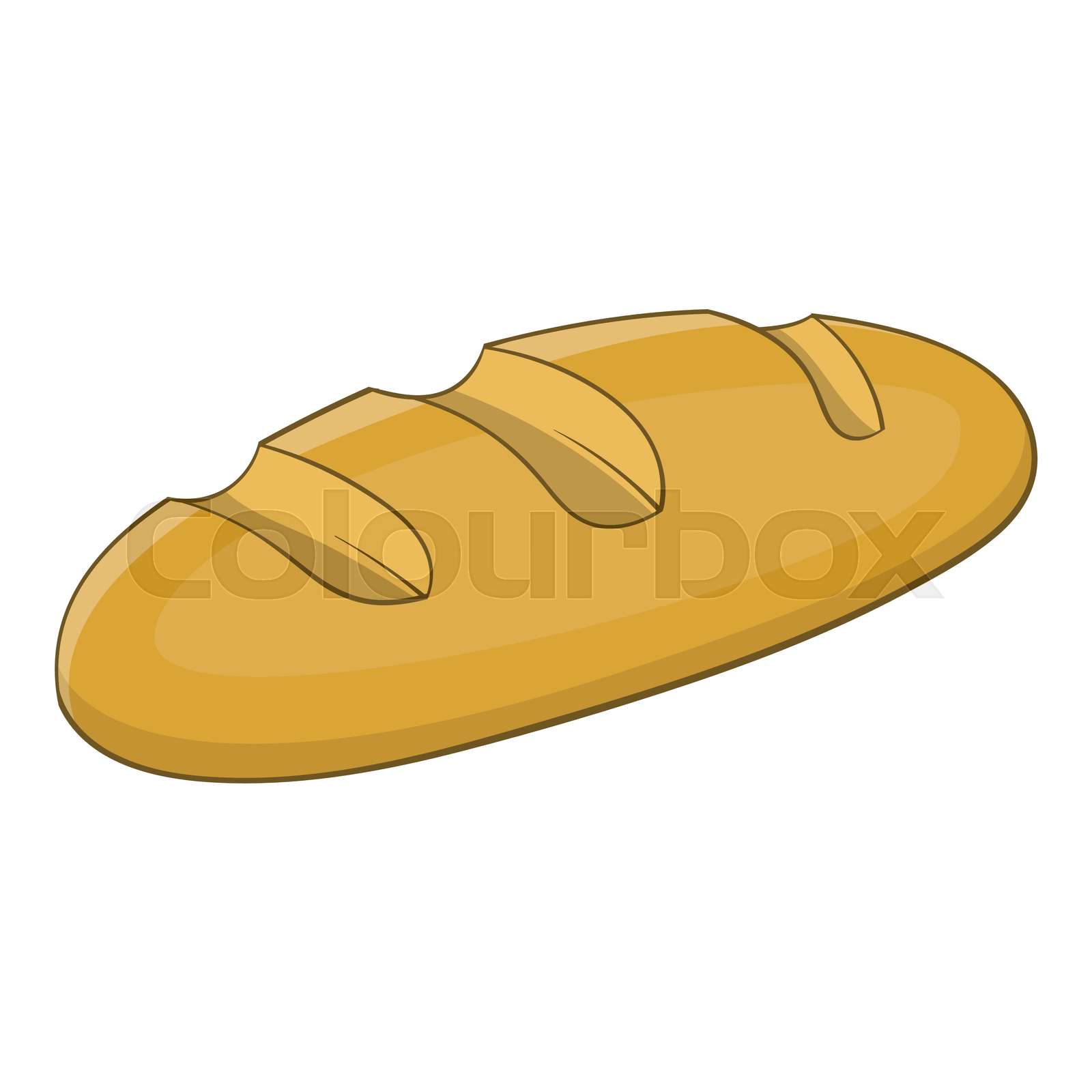 brot, cartoon, icon | Stock-Vektor | Colourbox