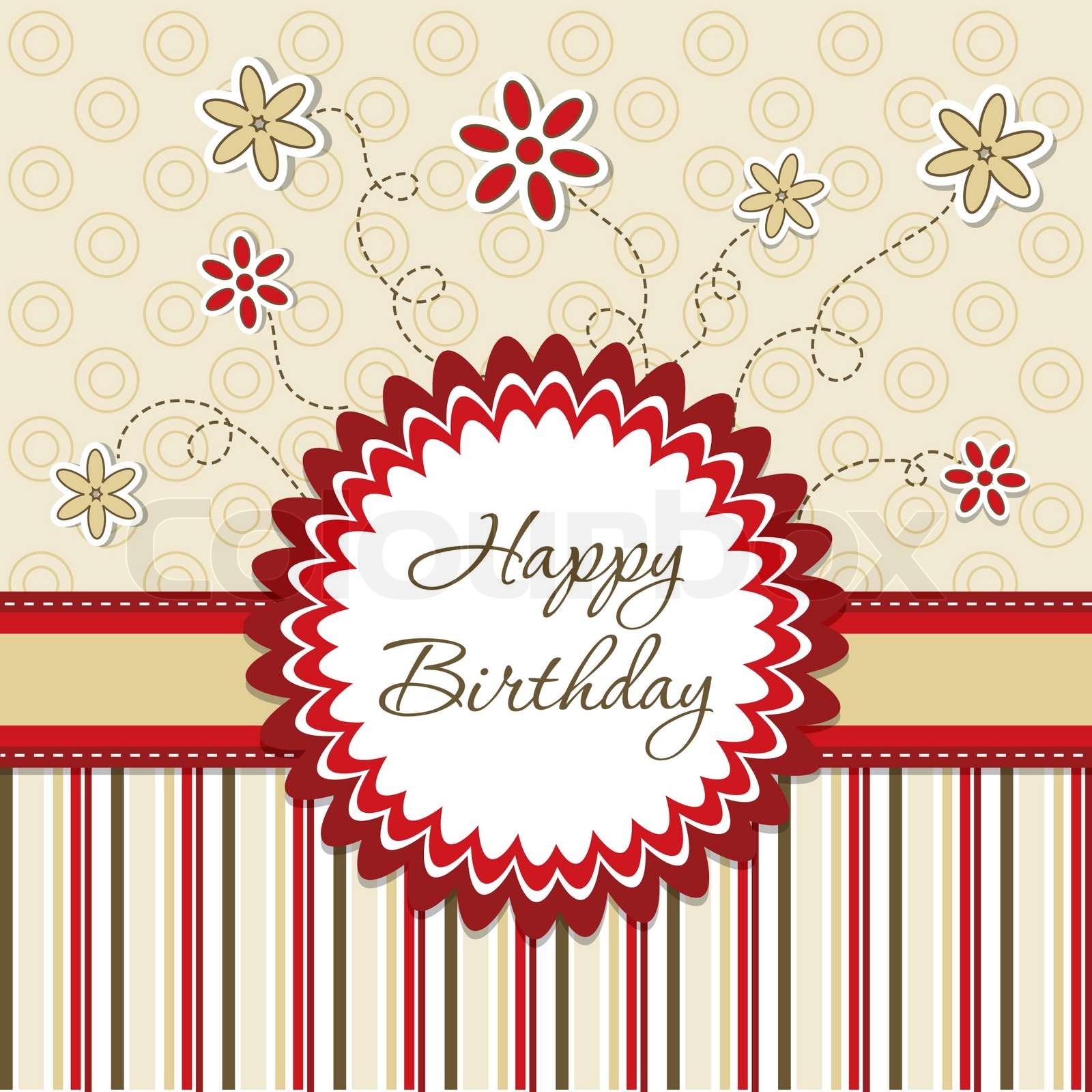 Vorlage Grußkarte, Vektor-Illustration , eps10 | Stock-Vektor | Colourbox